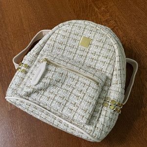 Stylish tweed backpack